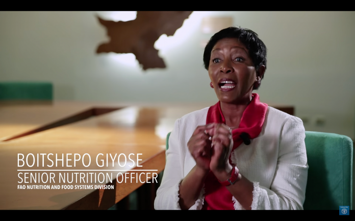 Boitshepo Giyose, Senior Nutrition Officer of the FAO Nutrition and Food Systems Division