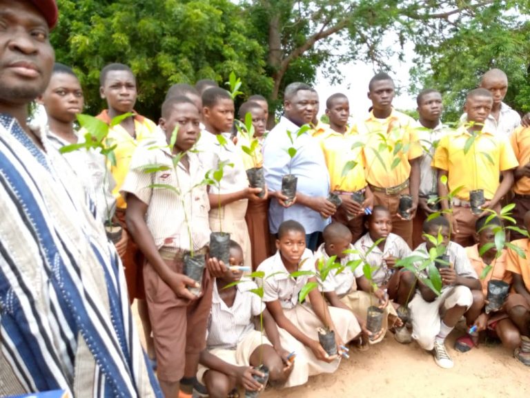 Pictures of the inauguration at kuroboi by the MP, chiefs, GES and Forestry Officials