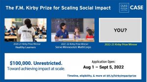 F. M. Kirby Impact Prize - 2022
