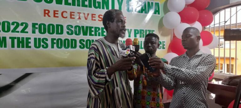 US Food Sovereignty Alliance honours Food Sovereignty Ghana