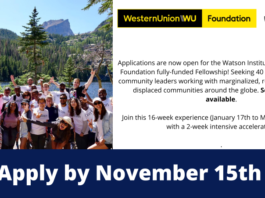 Western Union Foundation Fellowship