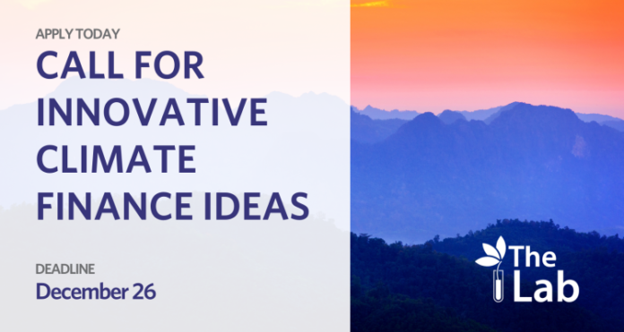 Open Call for Climate Finance Idea