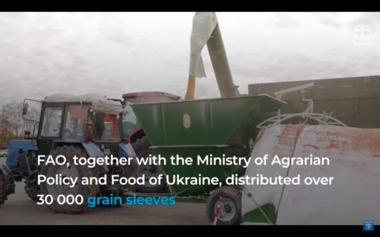 Grain storage solutions help Ukrainian farmers save and sell their produce