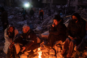 The quakes caused widespread destruction in southern Turkey and northern Syria and killed tens of thousands of people. Hatay, Türkiye, February 15.©Burak Kara/Getty Images