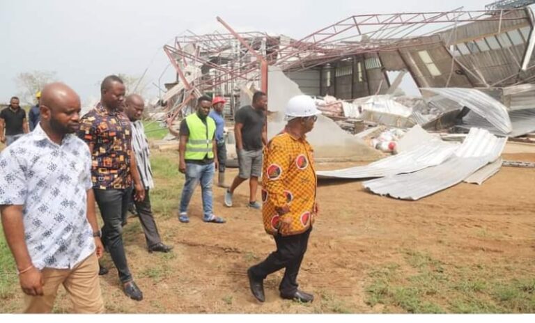 Rain, hailstorm destroys rice mill in Volta Region