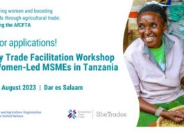 FAO-ITC EWAT Trade Facilitation Workshop for Tanzanian Women in the Agrifood Sector