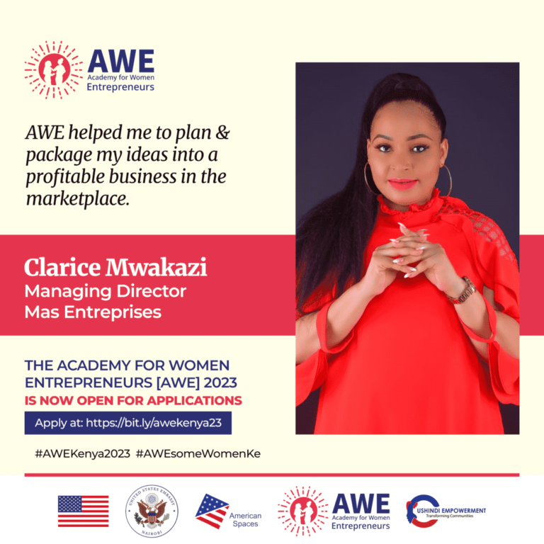 CALL FOR APPLICATION ACADEMY FOR WOMEN ENTREPRENEURS -AWE KENYA 2023 COHORT 5