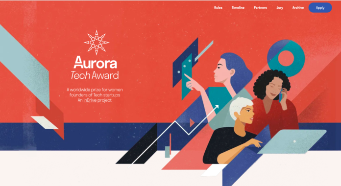 Aurora Tech Award for women founders (Cash prize up to $30,000)