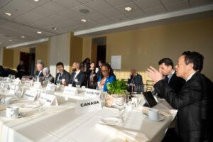 FAO Director-General participates in the Ministerial Breakfast event at the UN Headquarters.©FAO/Roberto Schmidt