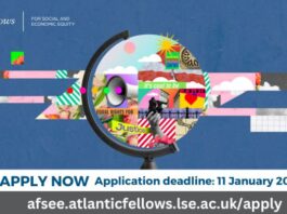 Atlantic Fellows for Social and Economic Equity (AFSEE) Programme (Fully funded)