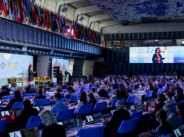 The second edition of the Science and Innovation Forum opened at FAO’s headquarters in Rome under the theme Science and Innovation for Climate Action. ©FAO/Giuseppe Carotenuto