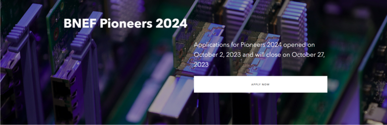 BloombergNEF (BNEF) Pioneers Program 2024