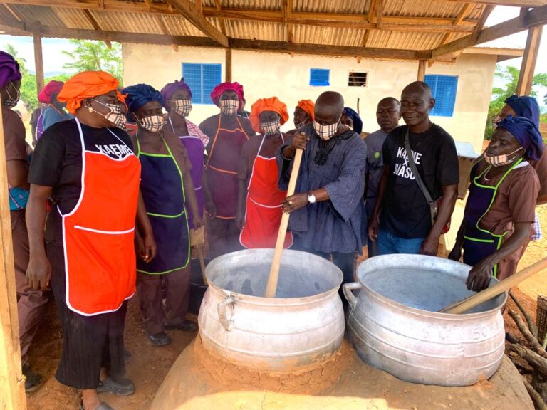 Organic black soap production factory commissioned in Fanteakwa South 