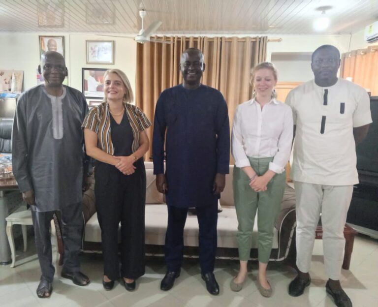 Dr. Hafiz Bin Salih, the Upper West Regional Minister, with the Ambassador’s team