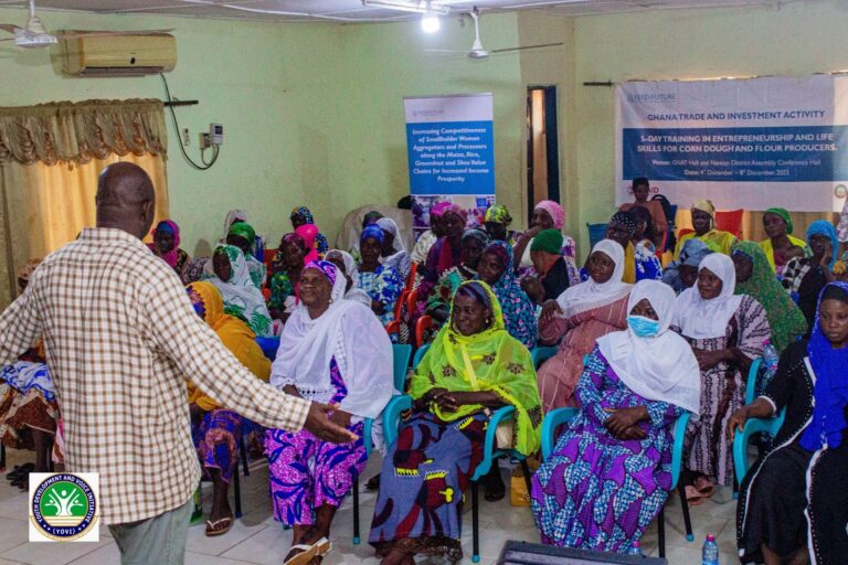 Participants during the training