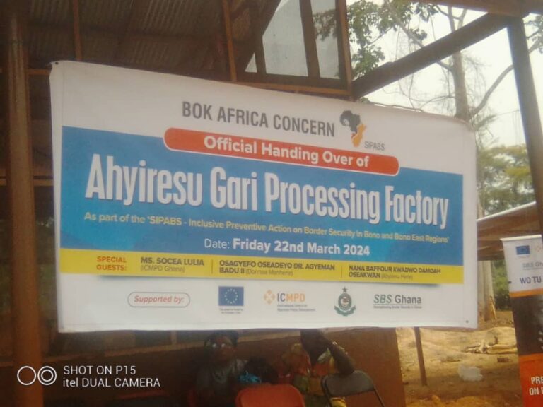 Women gari processors at Ahyiresu community gets processing factory