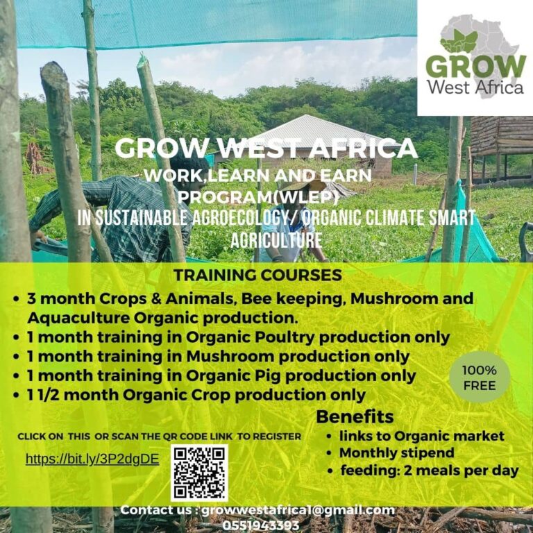 Grow West Africa -Work, Learn and Earn Program (WLEP)