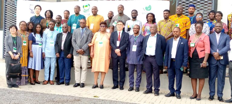 Participants at the Regional seminar on maize and rice under the IGC/IDACA survey held at the University of Environment and Sustainable Development, (UESD) Somanya.