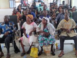 Pictures show participants and staff of Eco care