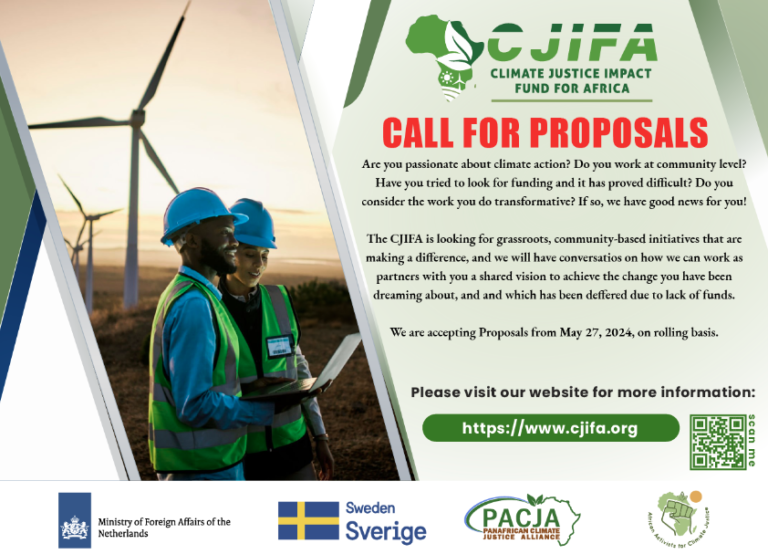 Climate Justice Impact Fund for Africa (CJIFA) Small Grants Programme for climate action in Africa