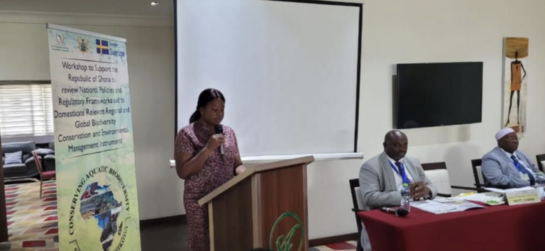 Workshop on Conserving Aquatic Biodiversity in African Blue Economy held in Ghana
