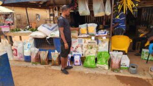 Paapa Enterprise displays various seeds on sale