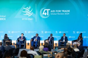 Participants in the high-level session on strengthening food security through trade.©FAO/Pierre Albouy
