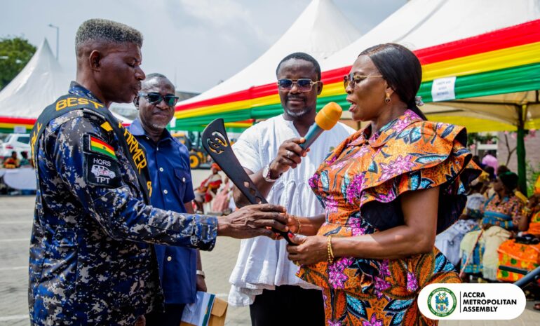 Chief Inspector Dzotsi adjudged Accra Metropolitan Assembly Overall Best Farmer