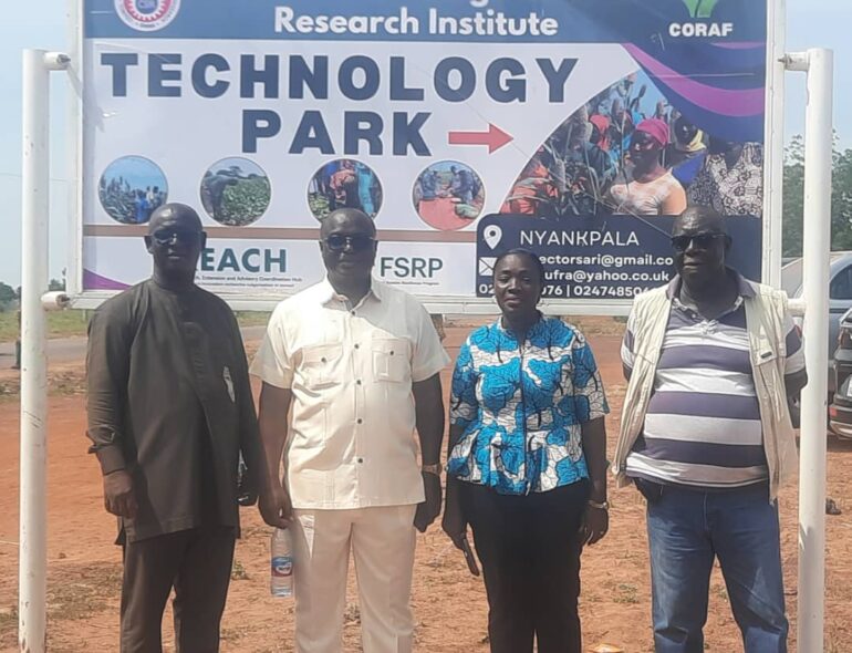 Officials of FSRP Ghana and CSIR-SARI and some stakeholders during the visit