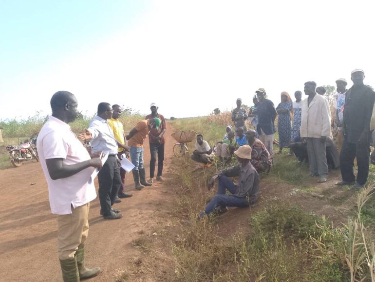 Participants during the field day