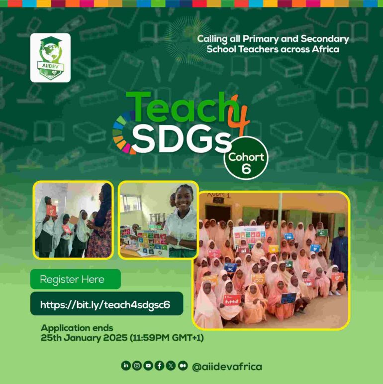 AIIDEV Africa Teach4SDGs Programme 2025