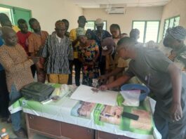 The pelleting training for the farmers