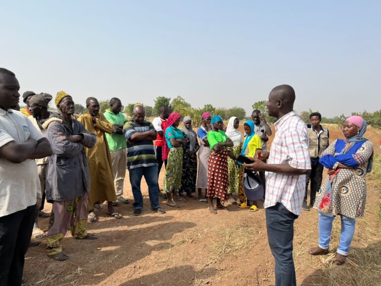 Participants during the field visit  