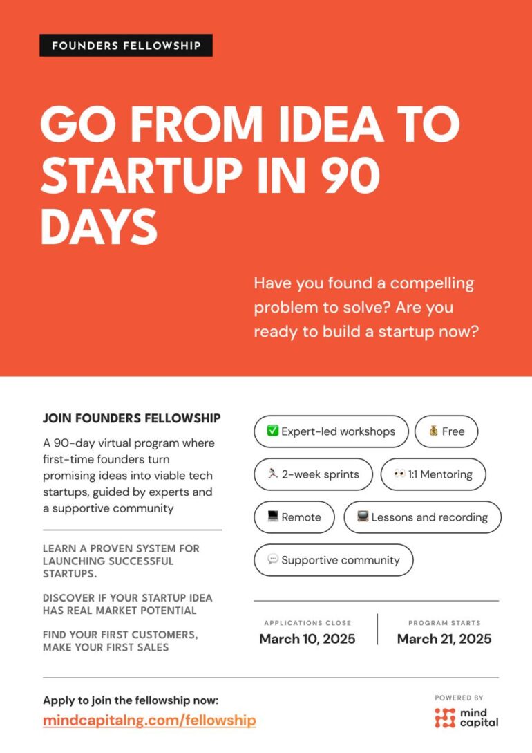 Mindcapital’s Founders Fellowship 2025