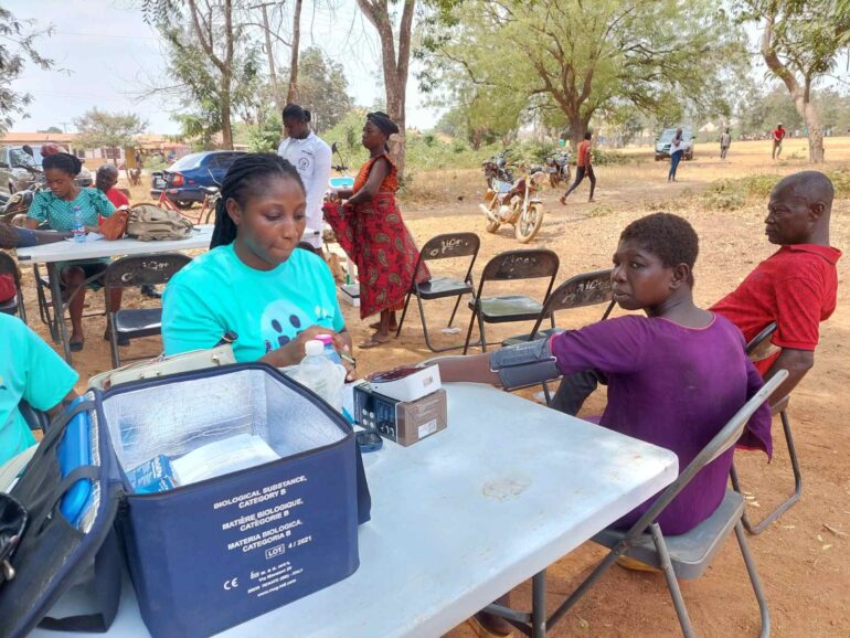 Pictures show screening exercise 