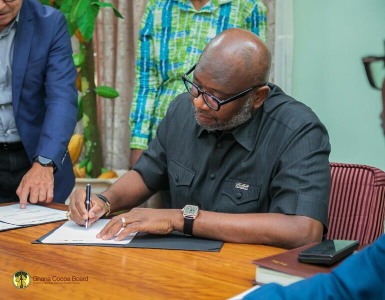COCOBOD signs Declaration of Intent to Cooperate with Apex Brasil, Brazilian Ministry of Agriculture and Livestock  