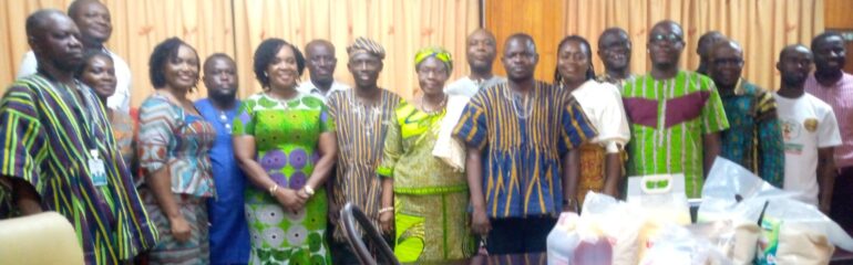 A delegation from the Conference of District Directors of Agriculture visits the newly appointed Eastern Regional Minister.