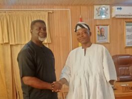 Dr Okrah with Mr. John  