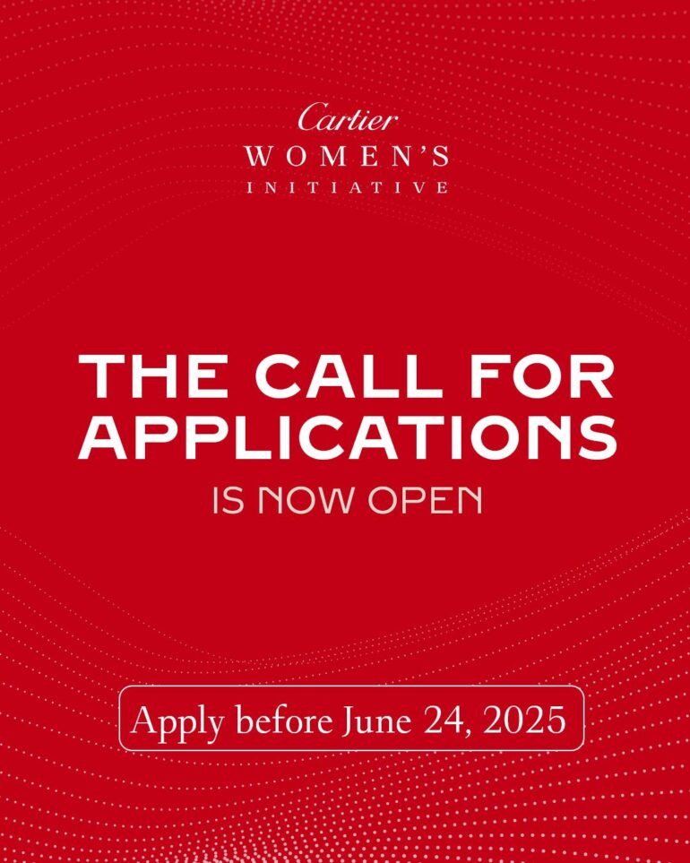 Cartier Women's Initiative for Women Impact Entrepreneurs (up to $ 100,000)