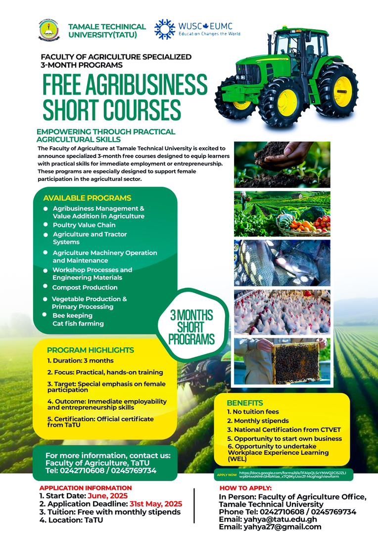 Free Agribusiness Short Courses