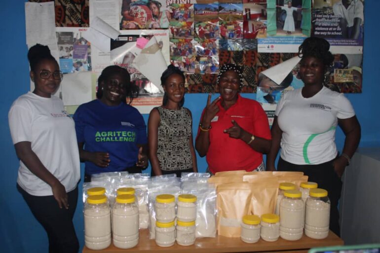 Young women in Kadjebi empowered with agribusiness start-up kits