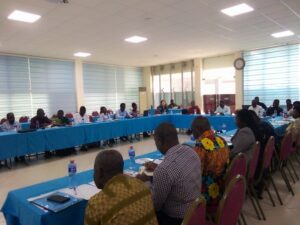 Participants at the dissemination workshop and launch of the quarterly monitoring of CoHD