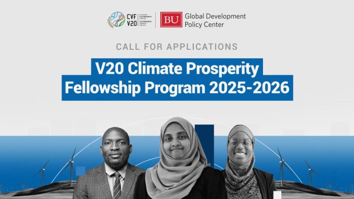 V20 Climate Prosperity Fellowship Program Application V20 Climate Prosperity Fellowship Program Application