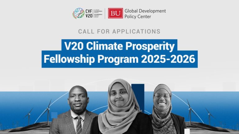 V20 Climate Prosperity Fellowship Program Application