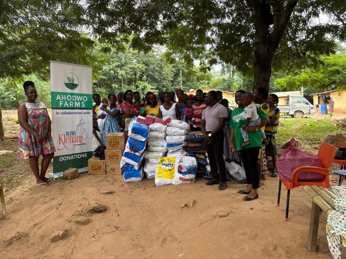 Asuogyaman women celebrate support from Ahodwo Farms, Mawu Klenam Foundation