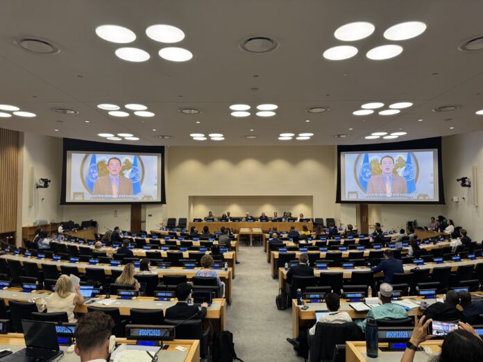 FAO Director-General QU Dongyu address a special event on food price inflation at the UN’s headquarters in New York. ©FAO FAO Director-General QU Dongyu address a special event on food price inflation at the UN’s headquarters in New York. ©FAO