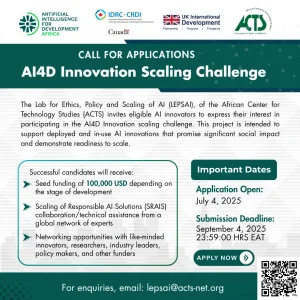 AI4D Innovation Scaling Challenge