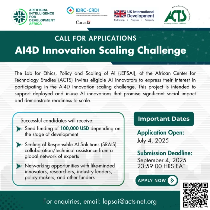 AI4D Innovation Scaling Challenge