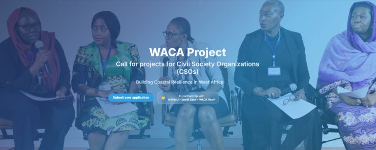 WACA Project Call for projects for Civil Society Organizations (CSOs) Building Coastal Resilience in West Africa