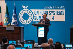 FAO Director-General Qu Dongyu delivers his remarks during the opening session of the UN Food Systems Summit +4.©FAO